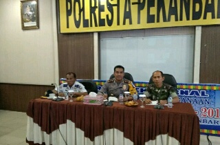 Polresta Pekanbaru Laksanakan Rapat Pengamanan Malam Tahun Baru