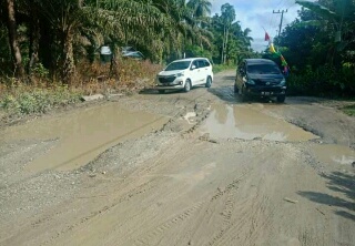 Dinas PUPR Inhu Janji Perbaiki Jalan Menuju Desa Talang Perigi 