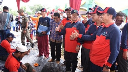 Bupati Amril Hadiri Hari Bakti Nusantara ke-17