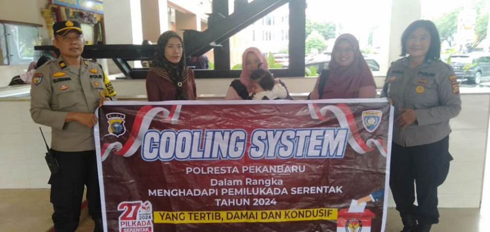 Di lokasi Keramaian, Polresta Pekanbaru Sosialisasi Pilkada Damai 2024