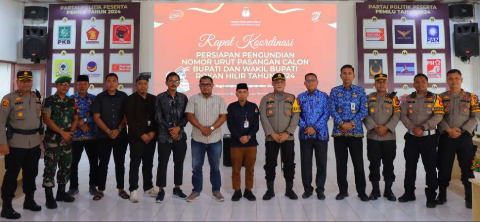 Kapolres Rohil Imbau Tidak Ada Keributan saat Pencabutan Nomor Urut Paslon Pilkada