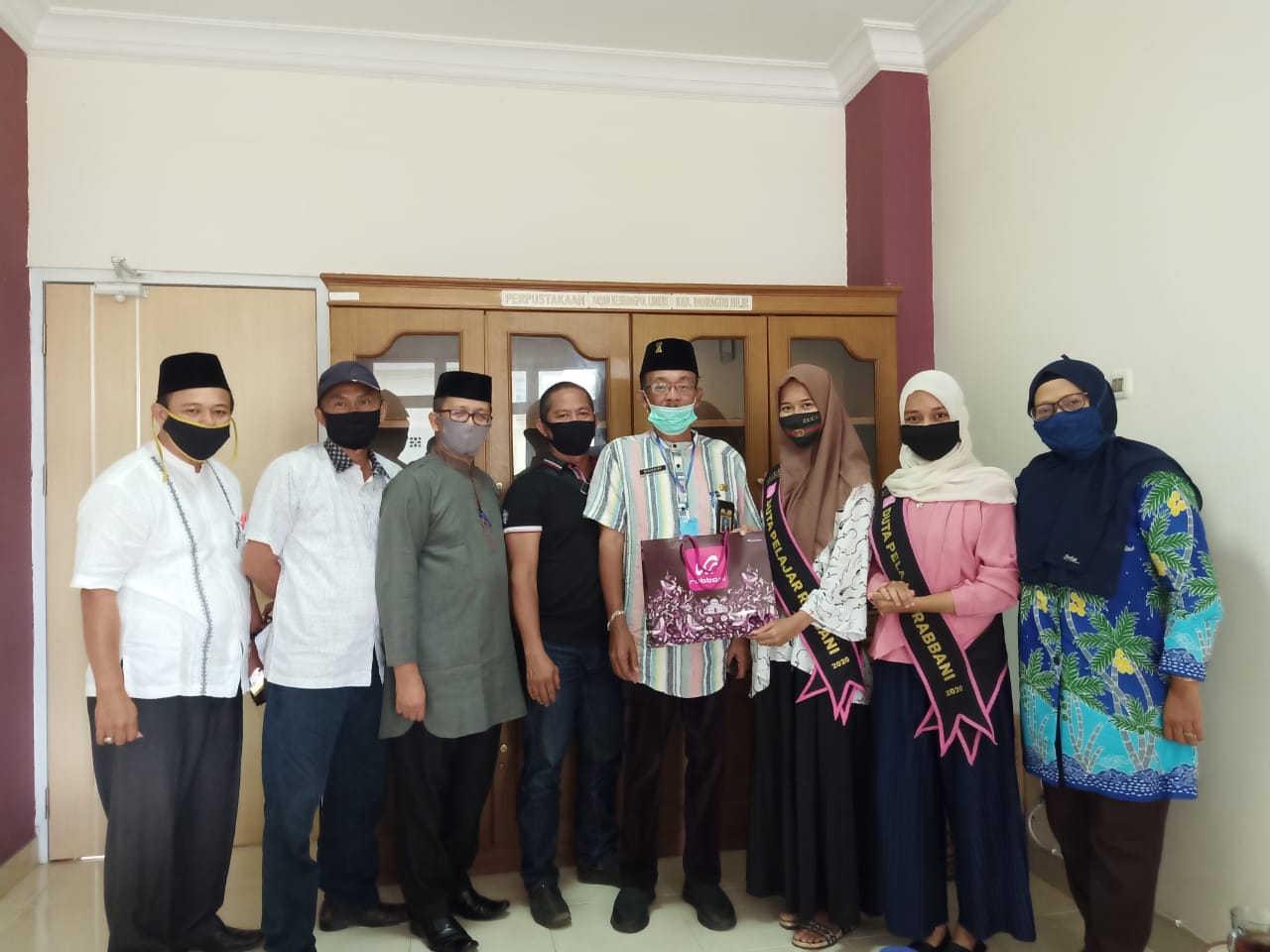 Duta Pelajar Rabbani Inhil Silaturrahmi ke Kantor Kesbangpol