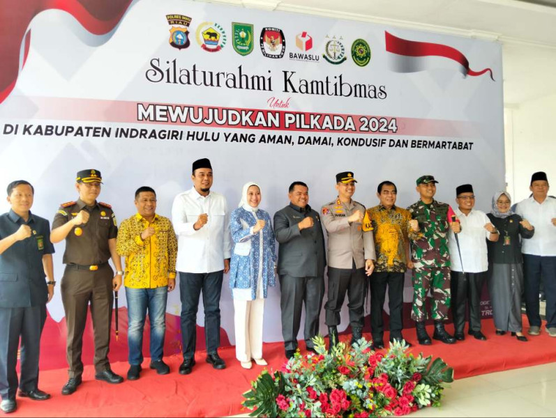 Ciptakan Pilkada Damai, Polres Inhu Gelar Silaturahmi Kamtibmas Bersama Bacalon Pilkada