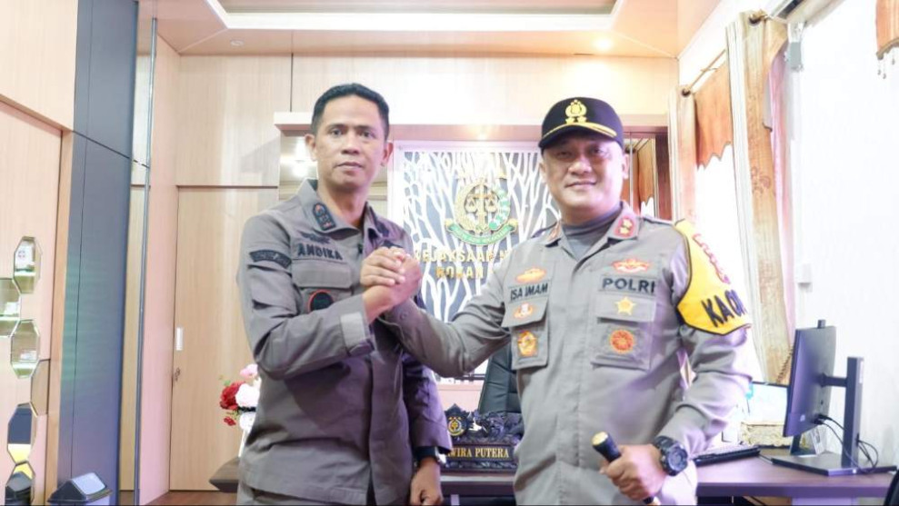 Kapolres Rohil Lakukan Pertemuan dengan Kajari, Ini yang Dibahas