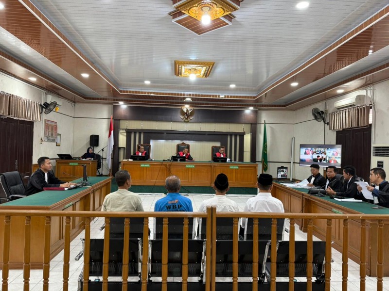 Kerugian Negara Rp6,080 M, Empat Terdakwa Dugaan Korupsi  Rehab Gedung Poltek KKP Dumai Jalani Sidang Perdana