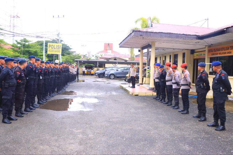 Apel Pengamanan TPS, Kapolres Rohil: Kami Pertebal dengan Brimob dan Backup Power On Hand