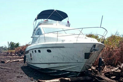 Kapal WNA Terdampar di Pulau Bengkalis, Ini Penyebabnya