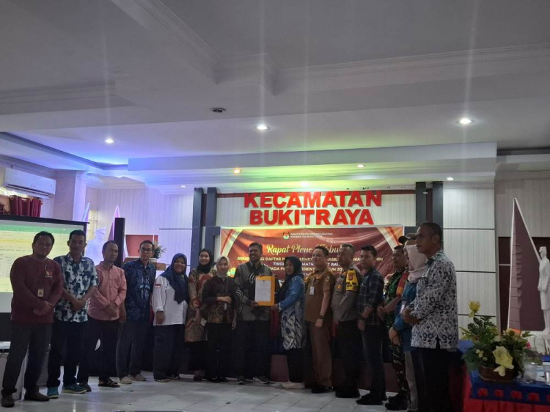 Polsek Bukit Raya Gelar Rapat Pleno Terbuka Rekapitulasi DPSHP Pilkada 2024