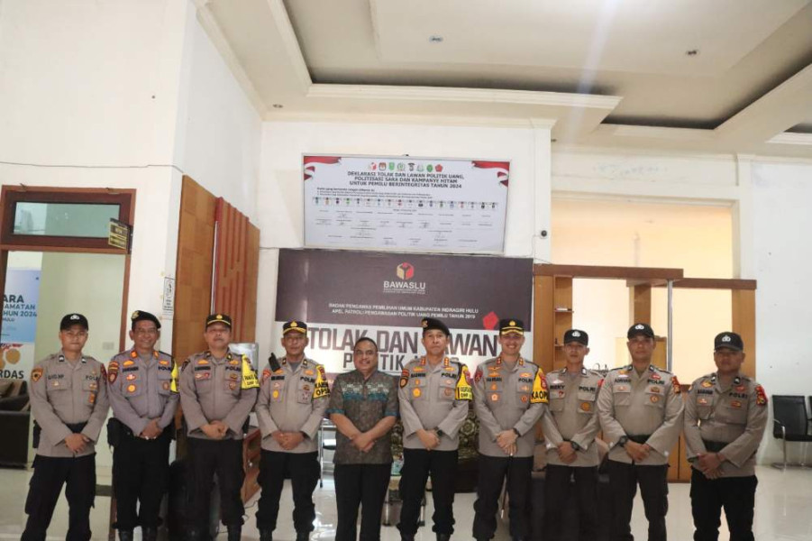 Tim Polda Riau Turun Ke Daerah, Polres Inhu Jalankan Pengamanan Proses Pilkada dengan Profesional