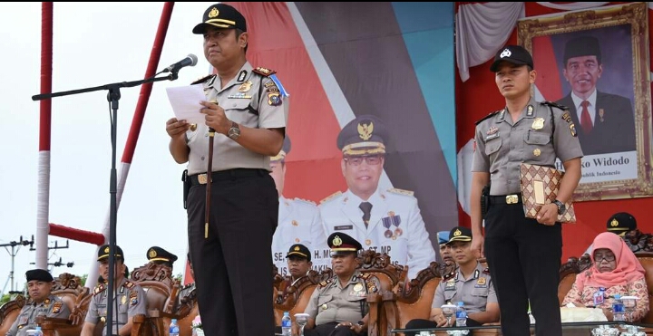 Pimpin Apel Tiga Pilar, Kapolres Himbau Jaga Ketertiban dan Keamanan