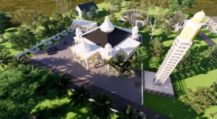 Tim Pengabdian Masyarakat Arsitektur UNRI Rancang Pengembangan Masjid Syifaunnas Pekanbaru