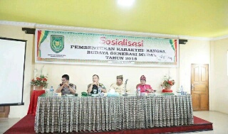 Kesbangpol Inhil Taja Sosialisasi untuk Membentuk Karakter Bangsa