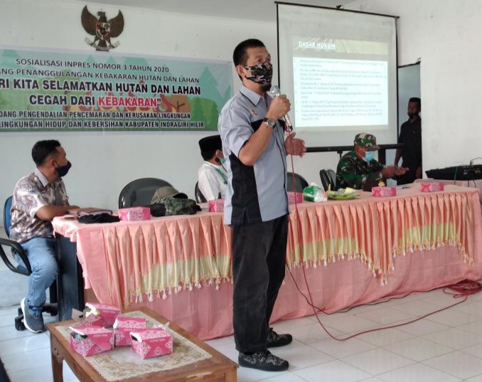 Sosialisasikan Inpres, DLHK Inhil Ajak Pelaku Usaha dan Masyarakat Jaga Lingkungan dari Karhutla