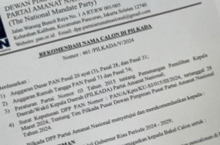 Pilgubri 2024, DPP PAN  Keluarkan Rekomendasi Tunggal Untuk Irvan Herman