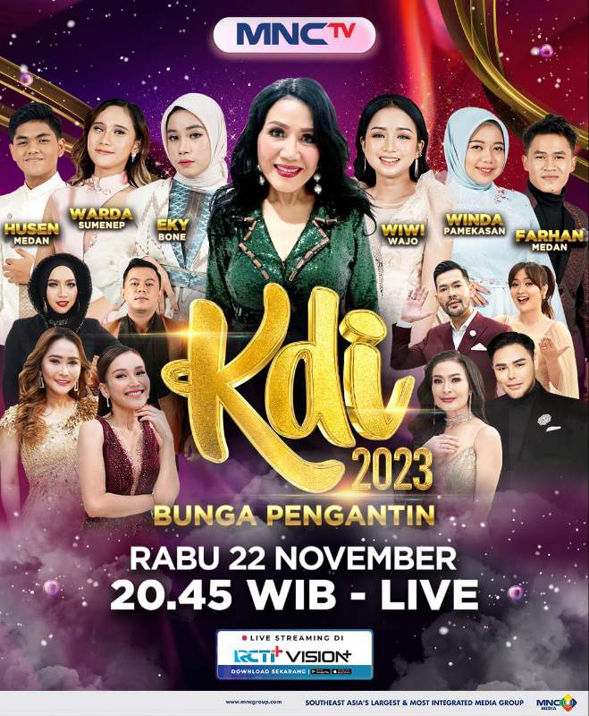 6 Kontestan Siap Bersaing, Rita Sugiarto Ramaikan Kontes KDI 2023 'Bunga Pengantin