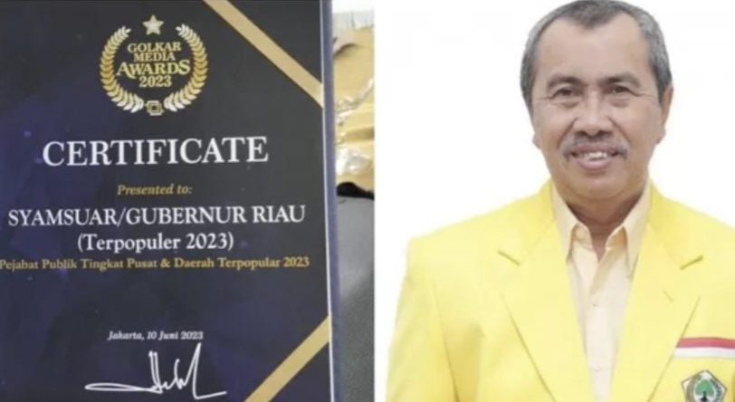 DPP Golkar Berikan Penghargaan Terhadap 4 Kader Golkar Riau