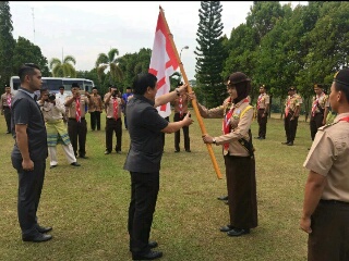 Wabup H.Halim Lepas 24 Orang Peserta RaiNas ke XI Bertolak ke Bumi Perkemahan Cibubur Jakarta