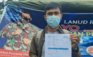 Warga Senang Pendaftaran Vaksin II Melalui Online 