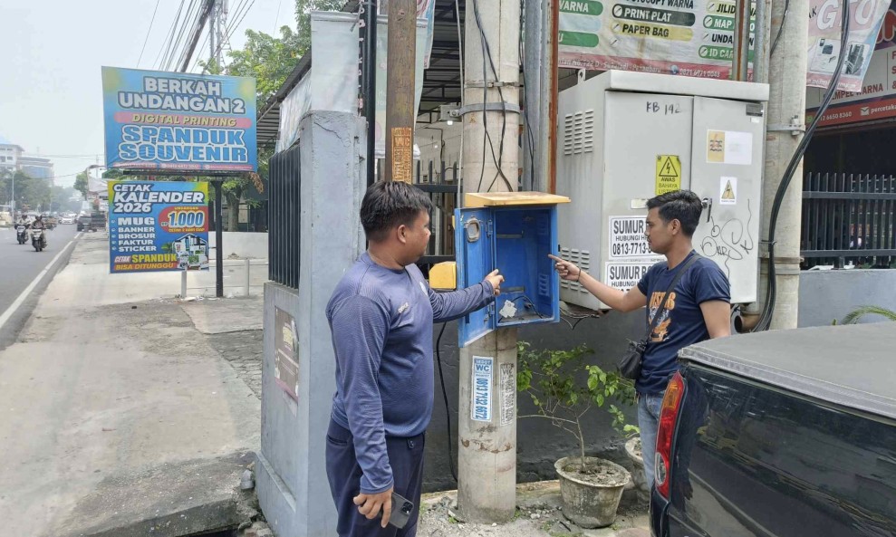 Puluhan Panel PJU di Pekanbaru Hilang Dicuri, Lampu Jalan Padam