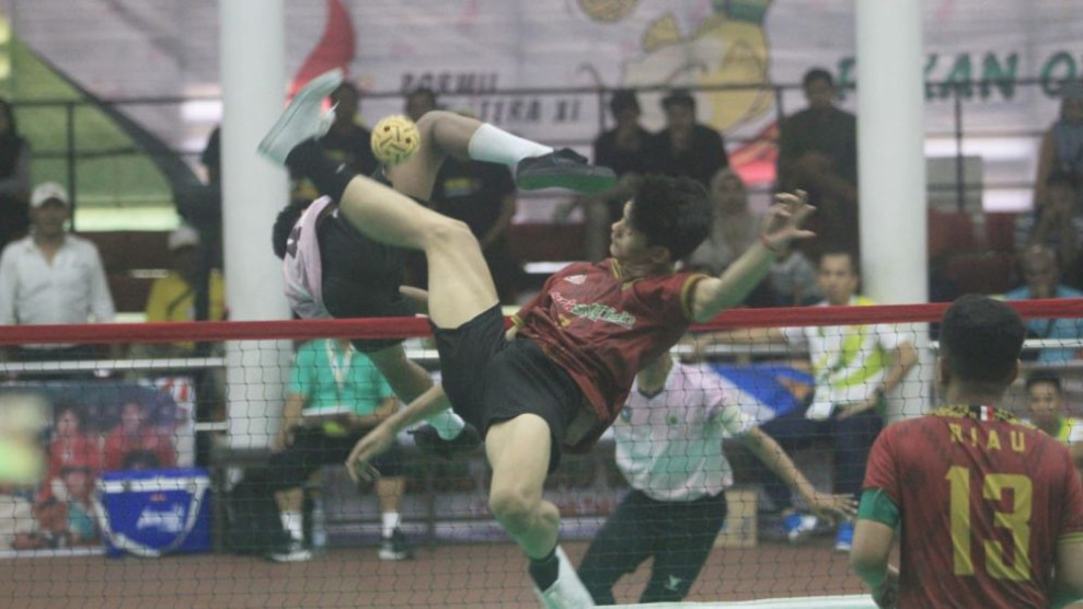 Tim Sepak Takraw Tambah 2 Medali Emas, Posisi Riau Makin Kokoh di Puncak
