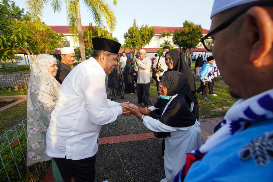 Alfedri Doakan JCH Siak Sehat dan Selamat Pulang Pergi