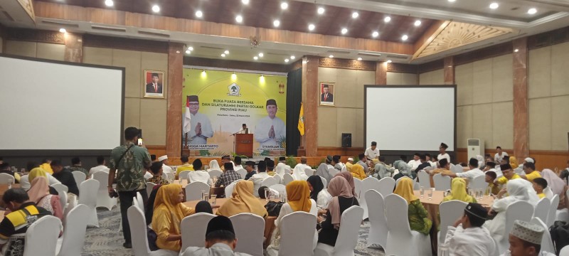 Berhasil Raih Suara Terbanyak, Golkar Riau Gelar Syukuran