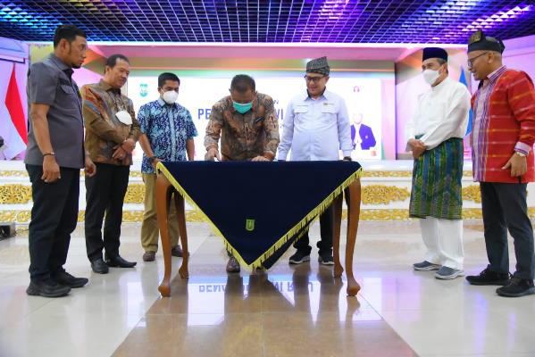 PWI Riau Teken MoU dengan Mitra Kerja tentang Porwanas 2022