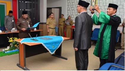 Syahruddin Dilantik Jadi Kabid Sarana Prasarana Bappeda Bengkalis