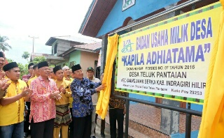 Bupati Inhil Resmikan Pembangunan Program DMIJ Di GAS