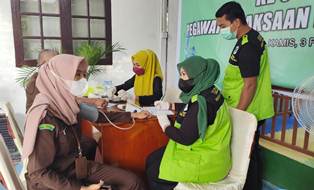 Jaksa dan Pegawai di Kejari Inhu Tuntas Divaksin Booster