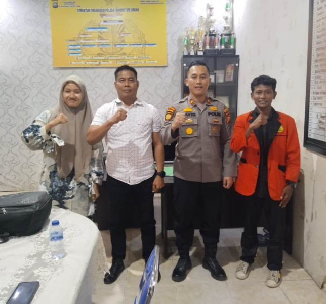 Cooling System Kapolsek Kandis dan BEM IAI EHMRI Kabupaten Siak Menuju Pilkada Damai