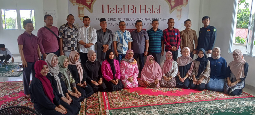 Pererat Silaturahmi, Fraksi PDI-P DPRD Riau Gelar Halal Bihalal