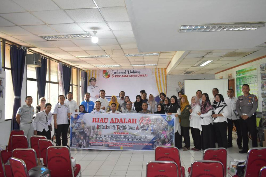 Satlantas Polresta Pekanbaru Sosialisasi Keselamatan Berlalu Lintas di Kecamatan Rumbai