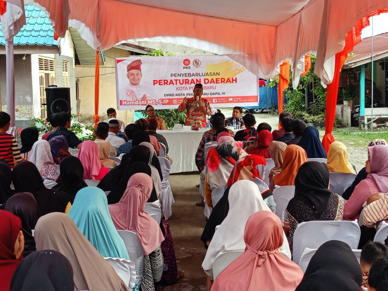 Anggota DPRD Pekanbaru Hamdani Sosialisasikan Perda Tanggung Jawab Sosial dan Lingkungan Perusahaan