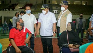 Vaksinasi Massal HUT Bhayangkara Digelar di Tualang, Ini Kata Wabup Husni Merza