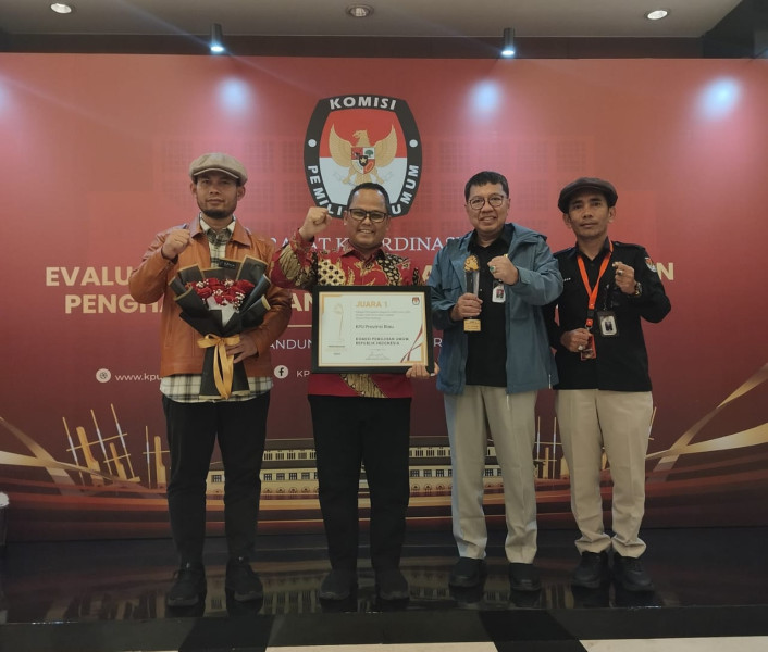 Di Penghujung Tahun 2024 KPU Riau Raih Empat Penghargaan