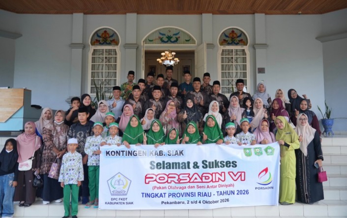 Bupati Siak Lepas Kontingen PORSADIN Berlaga ke Tingkat Provinsi Riau