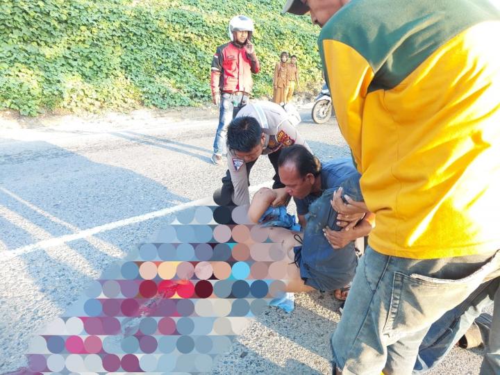 Kecelakaan Maut di Jalan Lintas Timur, Pengendara Sepeda Motor Tewas Ditempat