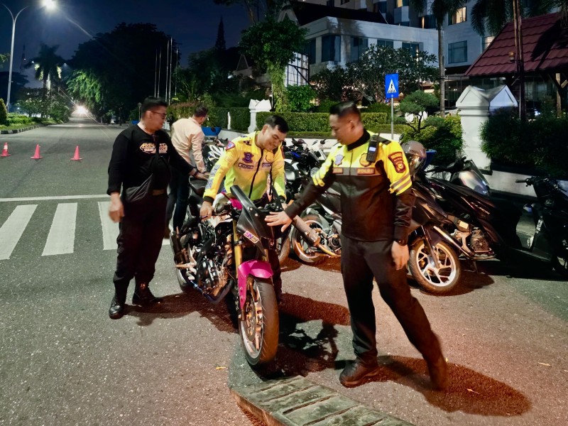 Razia Balap Liar di Pekanbaru, Polisi Amankan 79 Sepeda Motor
