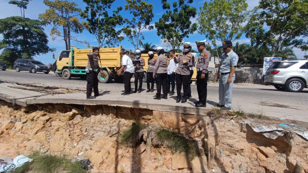 Jelang Nataru 2024-2025, Ditlantas Polda Riau dan Instasi Terkait Survei Kondisi Jalan