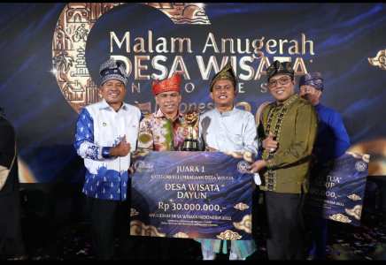 Objek Wisata Embung Terpadu Wakili Riau, Hantarkan Kampung Dayun Jadi Desa Wisata Terbaik Nasional 