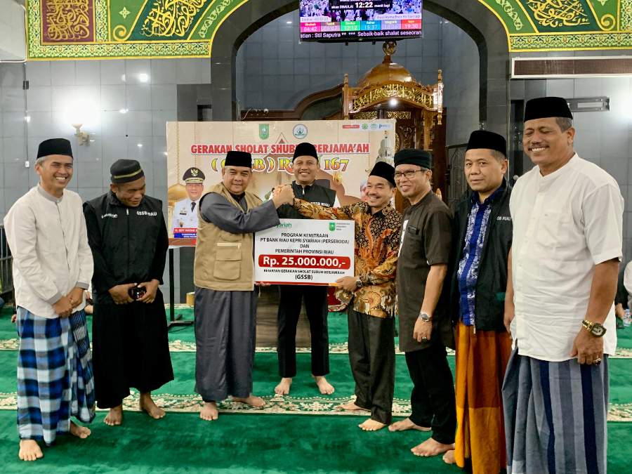 Berkah GSSB, Masjid Raya Teluk Kuantan Dapat Bantuan Dari BRK Syariah