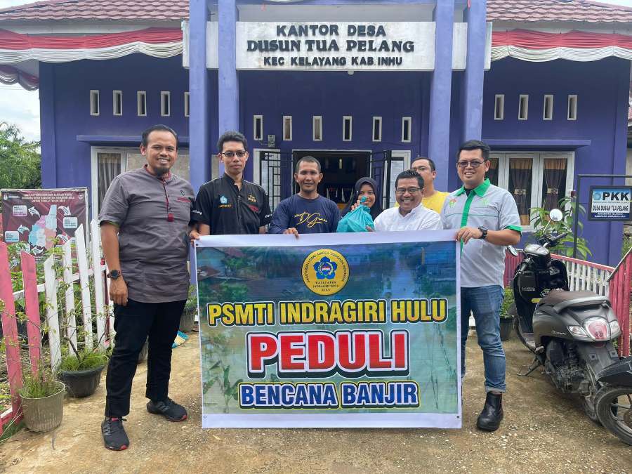 PSMTI Inhu Bantu Korban Terdampak Banjir dengan Paket Sembako Lengkap