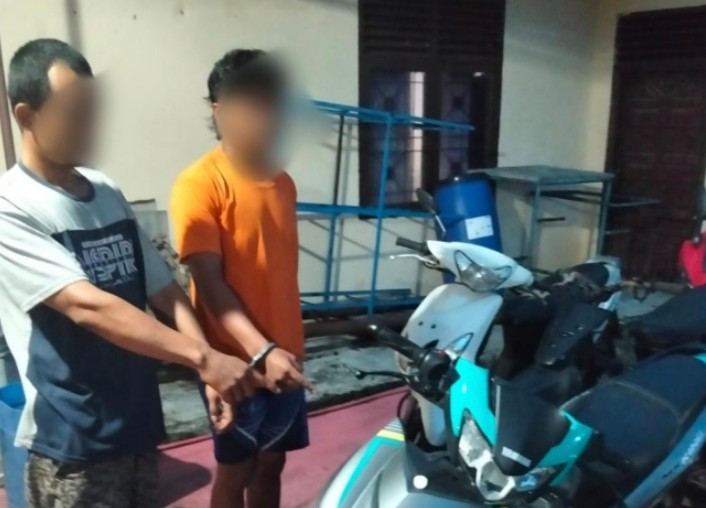 Driver Ojol Ditusuk dan Dirampok di Tualang, Polisi Bekuk Dua Pelaku