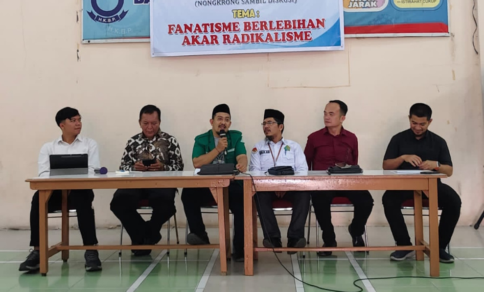 Bersama Densus 88 dan Pemuda Kristen HKBP Riau, GP Ansor Gelar Diskusi Bahas Radikalisme