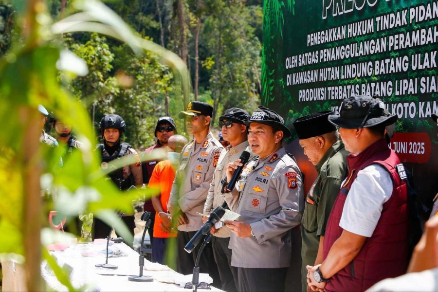 Perjualbelikan Kawasan Hutan Lindung, Ketua Adat di Kampar Diamankan