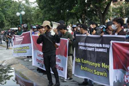 Stop Informasi HOAX! Ratusan Massa AMRIS Dukung UU Ciptaker Sektor Kehutanan & Kebun Sawit