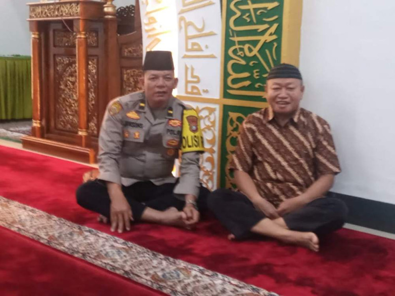 Polres Kuansing Sampaikan Pesan Pilkada Damai di Masjid Arrahman