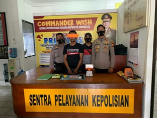 Baru Menjabat, Kapolsek Batang Gansal Berhasil Tangkap Kurir Narkoba Lintas Provinsi