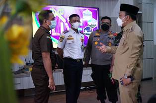 Hadapi Mudik dan Lebaran 1443 H,  Wabup Husni Rakor Bersama Gubernur Riau